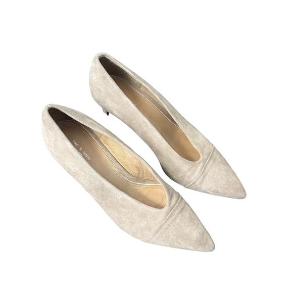 Rag & Bone Beige Suede Beha Heels Size 10 - Picture 1 of 6